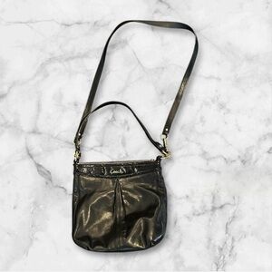 Coach Black Leather Purse Gold Hardware